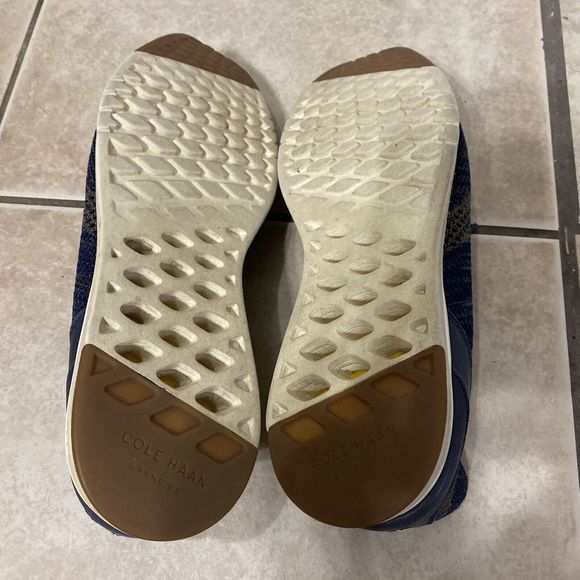 Cole Haan GRANDPRO STITCHLITE Men's 11.5 Runner Blue Mesh Knit Shoes Sneakers - Picture 8 of 8